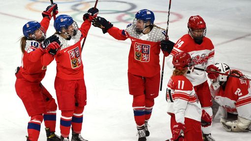 2022 Beijing Olympics - Ice Hockey - Women's Prelim. Round - Group B - Denmark v Czech Republic - Wukesong Sports Centre, Beijing, China - February 7, 2022. Aneta Tejralo