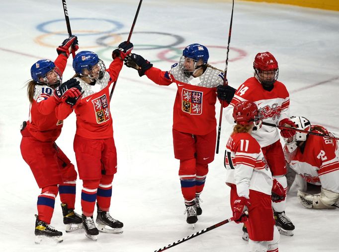 2022 Beijing Olympics - Ice Hockey - Women's Prelim. Round - Group B - Denmark v Czech Republic - Wukesong Sports Centre, Beijing, China - February 7, 2022. Aneta Tejralo