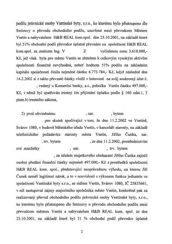 Usneseni o zastavení trestního stíhání - strana 2