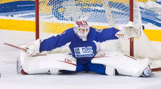 Švédský brankář Jonas Gustavsson se pyšní přezdívkou "Monstrum".