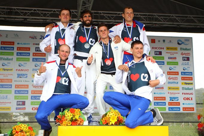 SP vodní slalom, Troja 2015: stříbrní Češi C2 muž