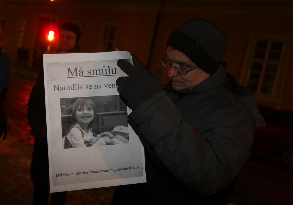 demonstrace proti reformám ve školství