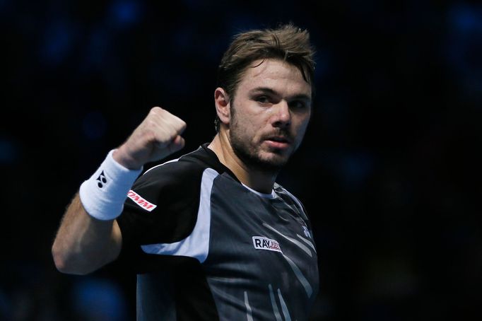 Stan Wawrinka na Turnaji mistrů 2014