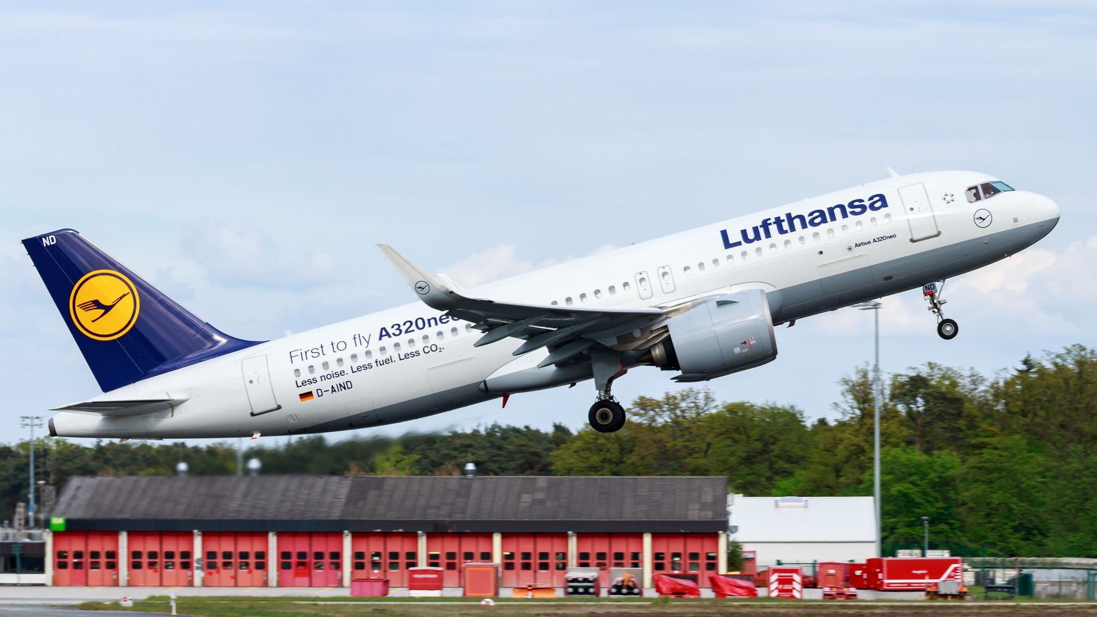 Airbus A320neo společnosti Lufthansa.