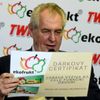 Miloš Zeman dárek dárkový certifikát zdravá výživa