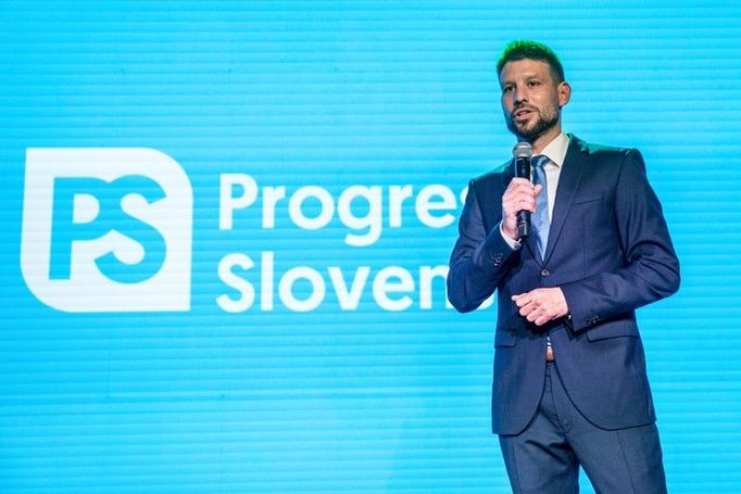 Lídr Progresivního Slovenska Michal Šimečka.