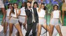 Travis Garland performs on stage during the 2015 Miss USA beauty pageant in Baton Rouge, Louisiana