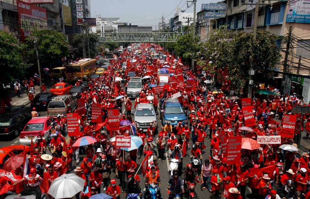 Protivládní demonstrace v Bangkoku