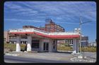 Stará benzinová pumpa, 2nd & Vance, Memphis, Tennessee (1979).