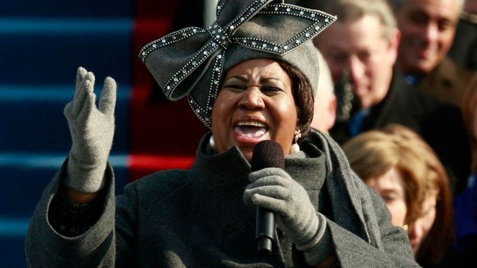 V průběhu inaugurace zazpívala slavná zpěvačka Aretha Franklin