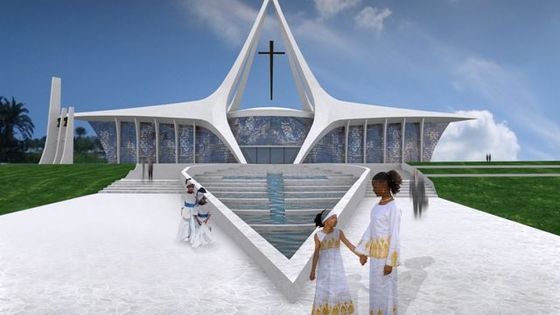 Chrám v Gabonu navrhli Češi