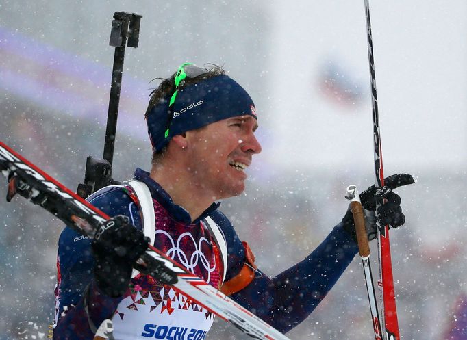 Soči 2014, biatlon hromadný start M: Emil Hegle Svendsen, Norsko