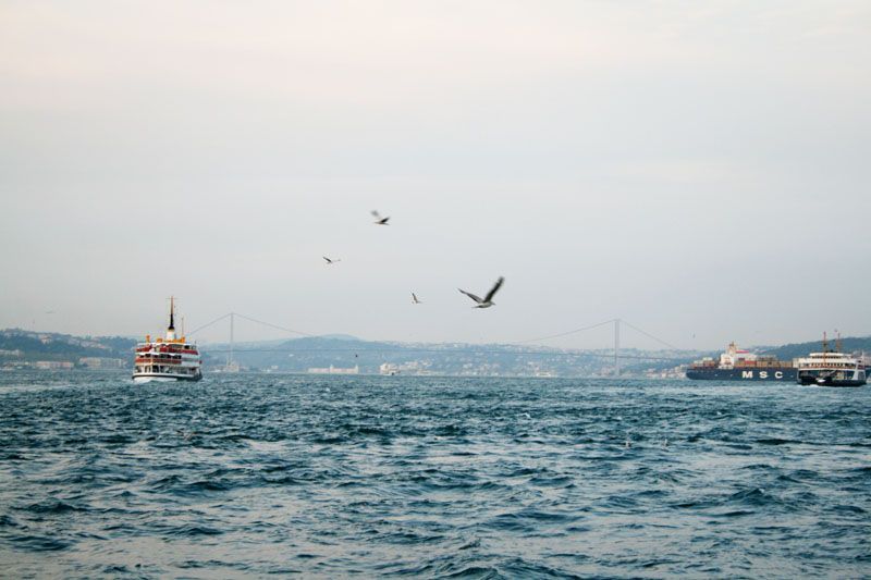 Istanbul: Pohled k Bosporu