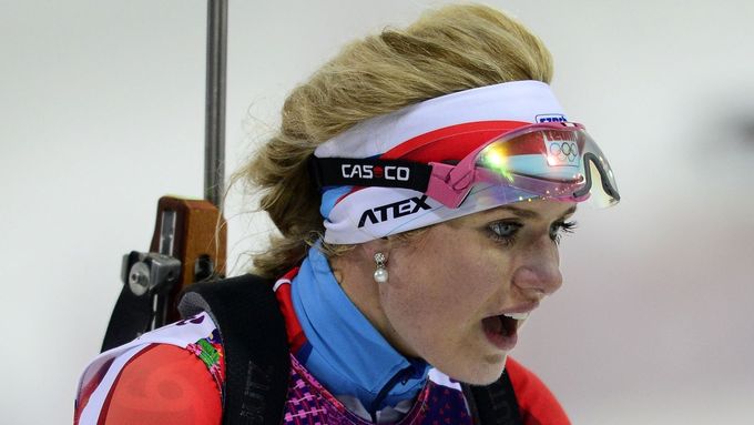 Gabriela Soukalová byla třetím místem ve sprintu hodně překvapená