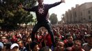 Al-Ahly fans celebrate after hearing final verdict of 2012 Port Said massacre in Cairo