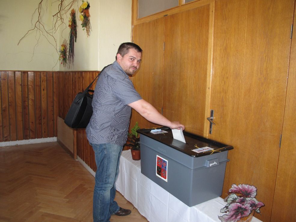 Tomáš Šmíd u voleb
