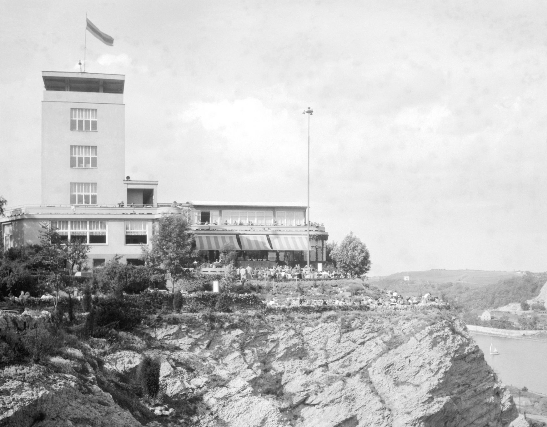 Barrandovské terasy - historické foto neznámo kdy před r. 1948