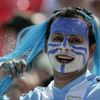 Argentinský fanoušek během finále MS fotbalistů do dvaceti let proti Česku.