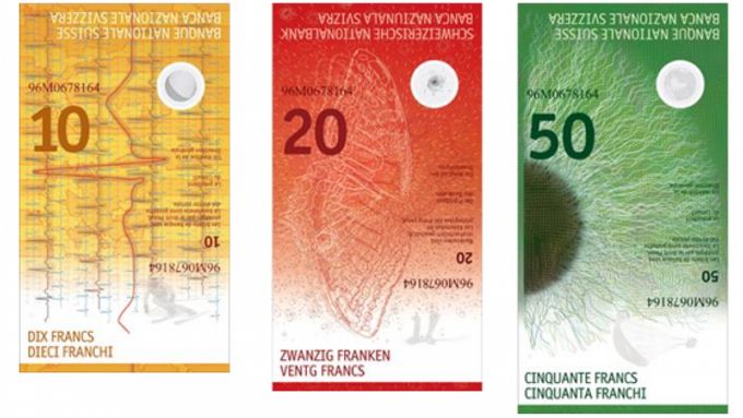 Peníze na výšku. Švýcarsko zavede netradiční bankovky