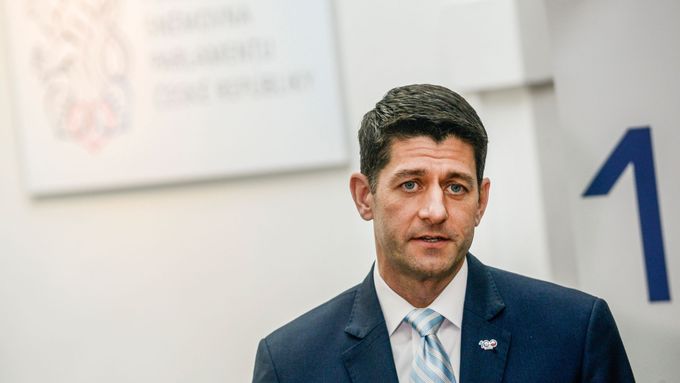 Paul Ryan při návštěvě Česka.