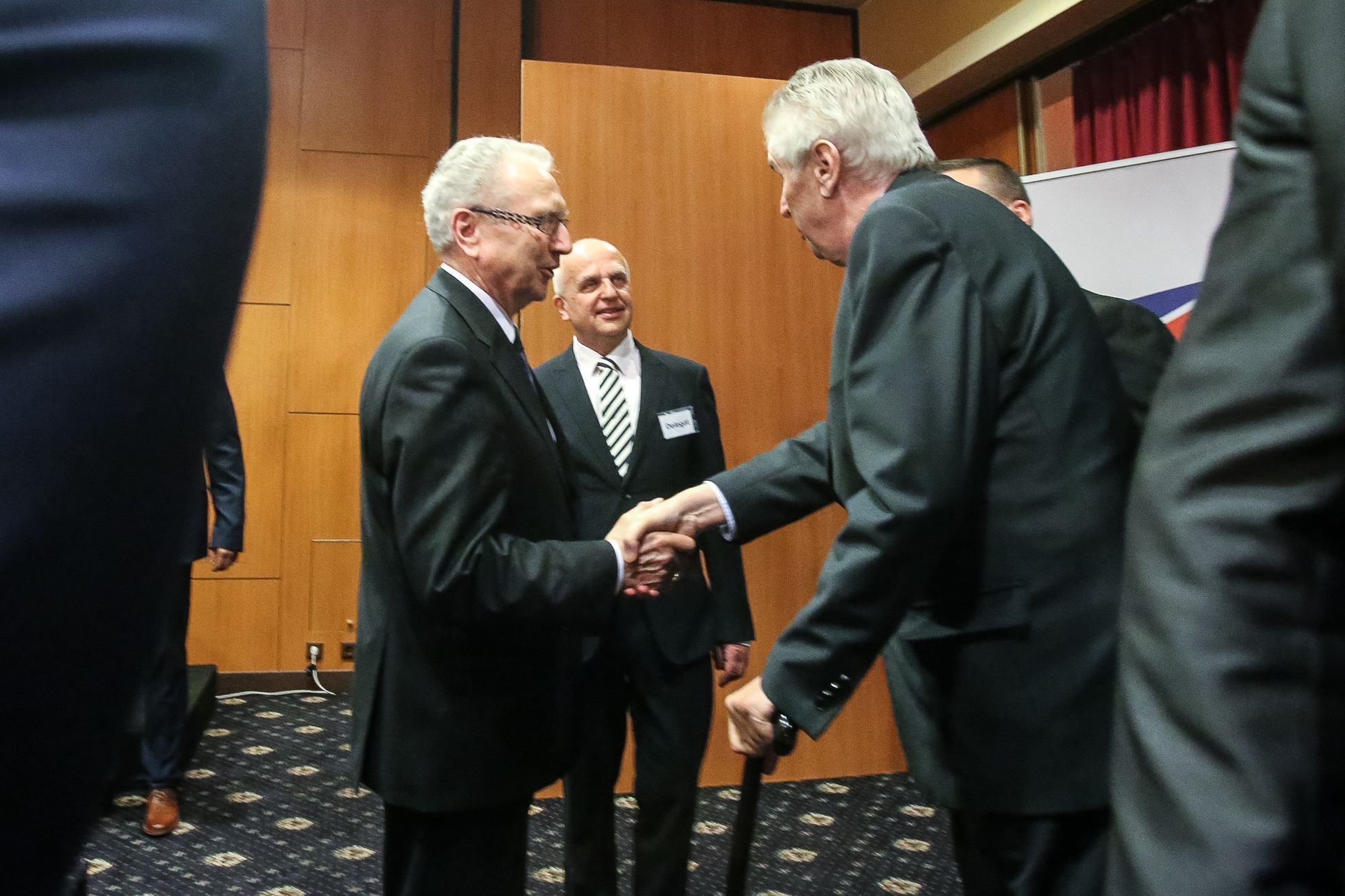 Volební sjezd SPO Zemanovci - Miloš Zeman, Martin Nejedlý, Vratislav Mynář - 28.3.2018