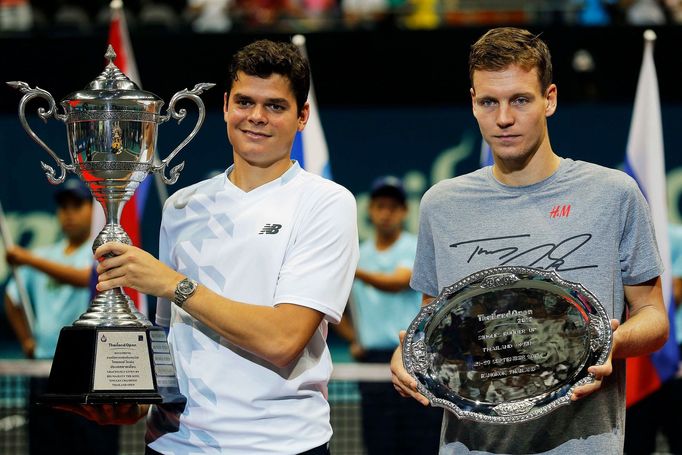 Berdych po prohraném finále s Milošem Ranoicem v Bangkoku 2013