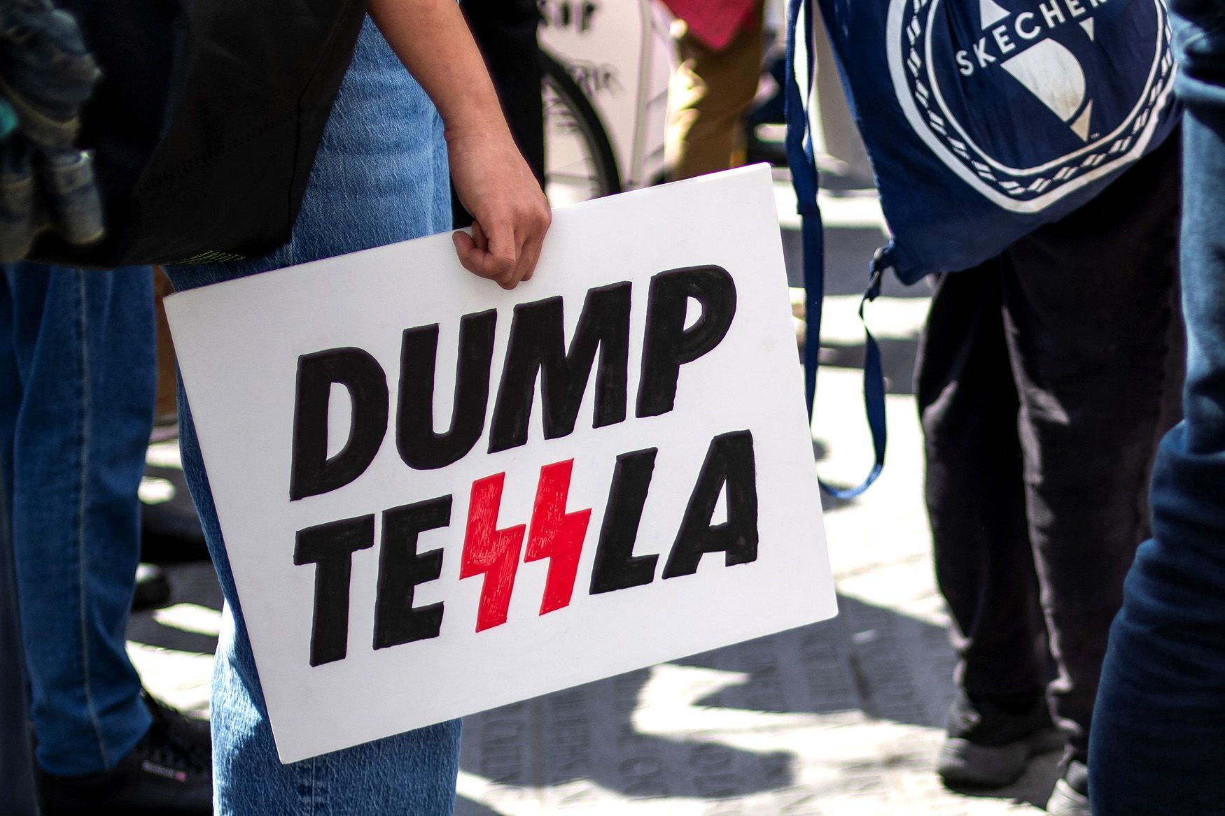 Tesla, Musk, protest, Berlin, Germany