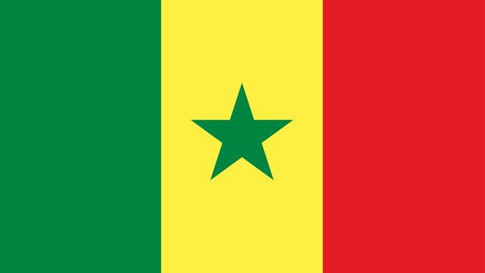 Senegalská vlajka.