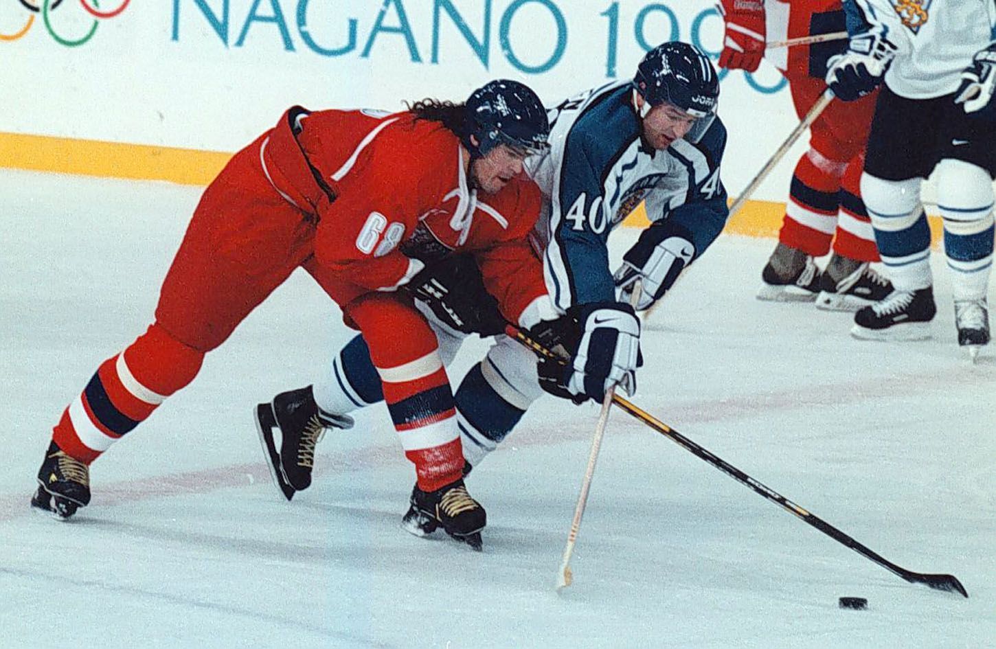 Archivní snímky z ZOH Nagano 1998 - hokej. Jaromír Jágr