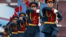 Russian servicemen take part in the Victory Parade on Moscow's Red Square May 9, 2012. Russia celebrates the 67th anniversary of the victory over Nazi Germany on Wednesday. REUTERS/Maxim Shemetov (RUSSIA - Tags: MILITARY ANNIVERSARY SOCIETY) Published: Kvě. 9, 2012, 8:40 dop.