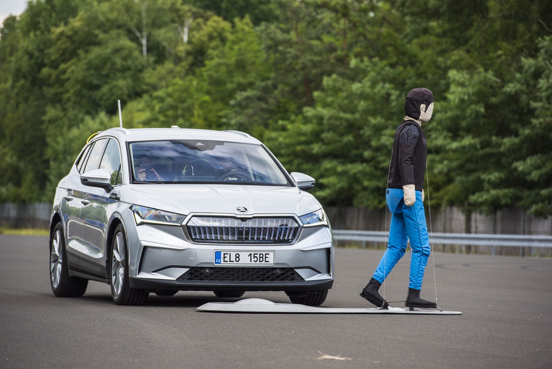 Jízdní asistenty, testování Škoda Auto 2023