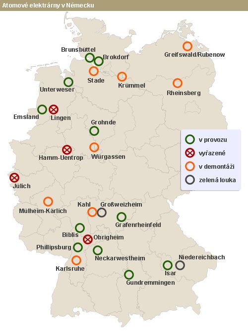Atomové elektrárny v Německu