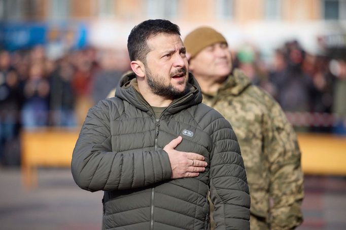 Ukrajinský prezident Volodymyr Zelenskyj.