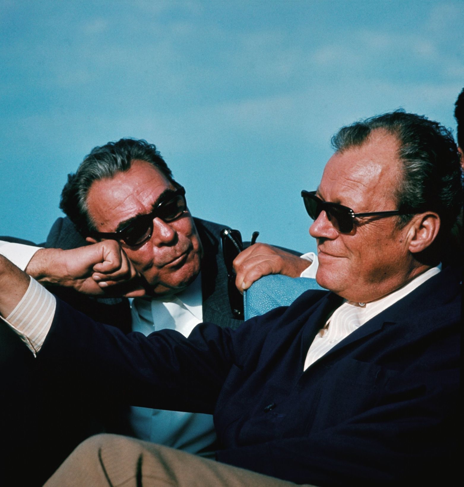 Willy Brandt Leonid Brežněv na lodi Rusko 1971