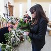 Pohřeb herec Josef Abrhám, poslední rozloučení, kostel sv. Anežky na Spořilově - Dagmar Patrasová