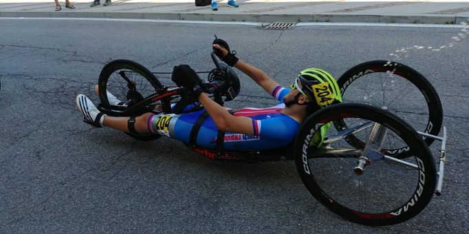 Patrik Jahoda v kategorii H1 skončil v silničním závodě na čtvrtém místě.