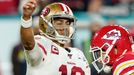 Jimmy Garoppolo ze San Francisca ve finále Super Bowlu LIV