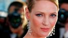 Uma Thurman na zakončení festivalu v Cannes 2013.