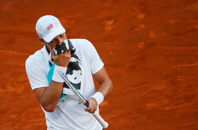 Tomáš Berdych na turnaji Masters v Madridu 2013