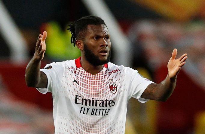 Franck Kessie z AC Milán se diví, proč rozhodčí neuznali jeho gól do sítě Manchesteru United