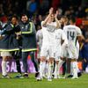 Real Madrid's Toni Kroos and teammates celebrate after the match