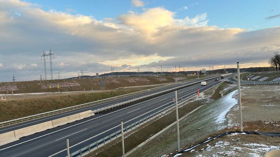 Dálnice D4, ilustrační foto.