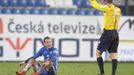 SL, Liberec-Jablonec: Marek Bakoš a rozhodčí Radek Příhoda