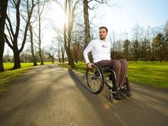 Florbalista na vozíku ujel v loňském roce 20 km. V letošním roce chce Zbyněk Sýkora tuto vzdálenost ještě překonat.