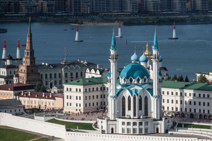 Martin Šonka na závodě Red Bull Air Race v Kazani 2018