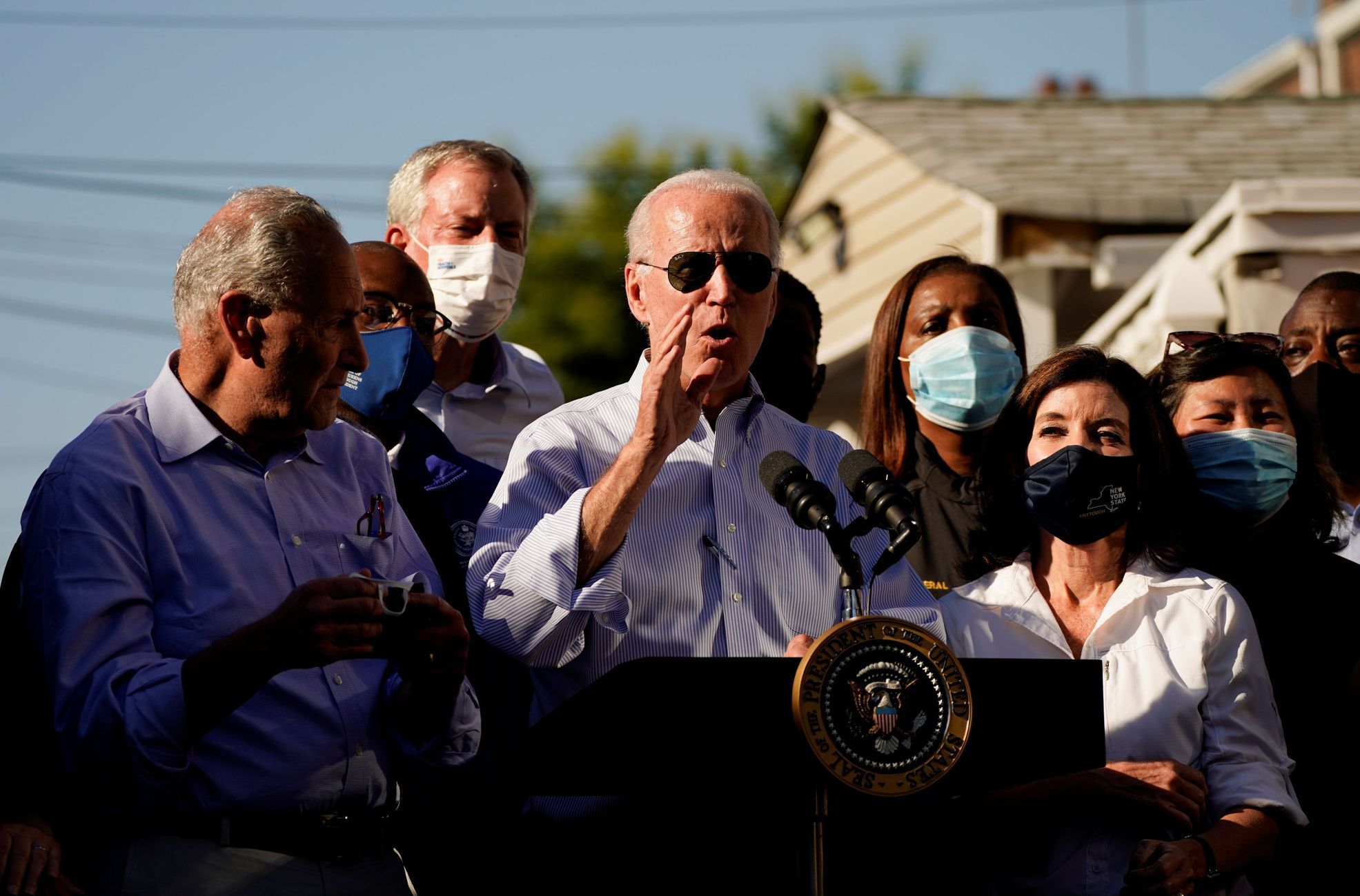 Joe Biden - hurikán IDA - New Jersey