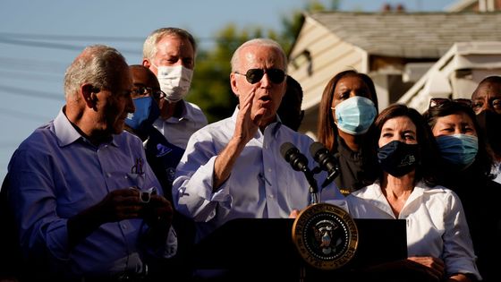 Joe Biden - hurikán IDA - New Jersey