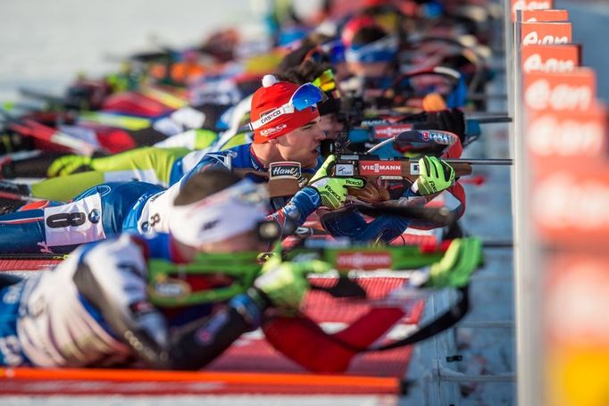 Biatlon v NMNM: Závod smíšených dvojic: Michal krčmář