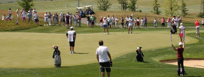 Golfisté na turnaji Prague Golf Masters.