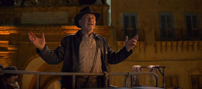 Harrison Ford jako Indiana Jones.